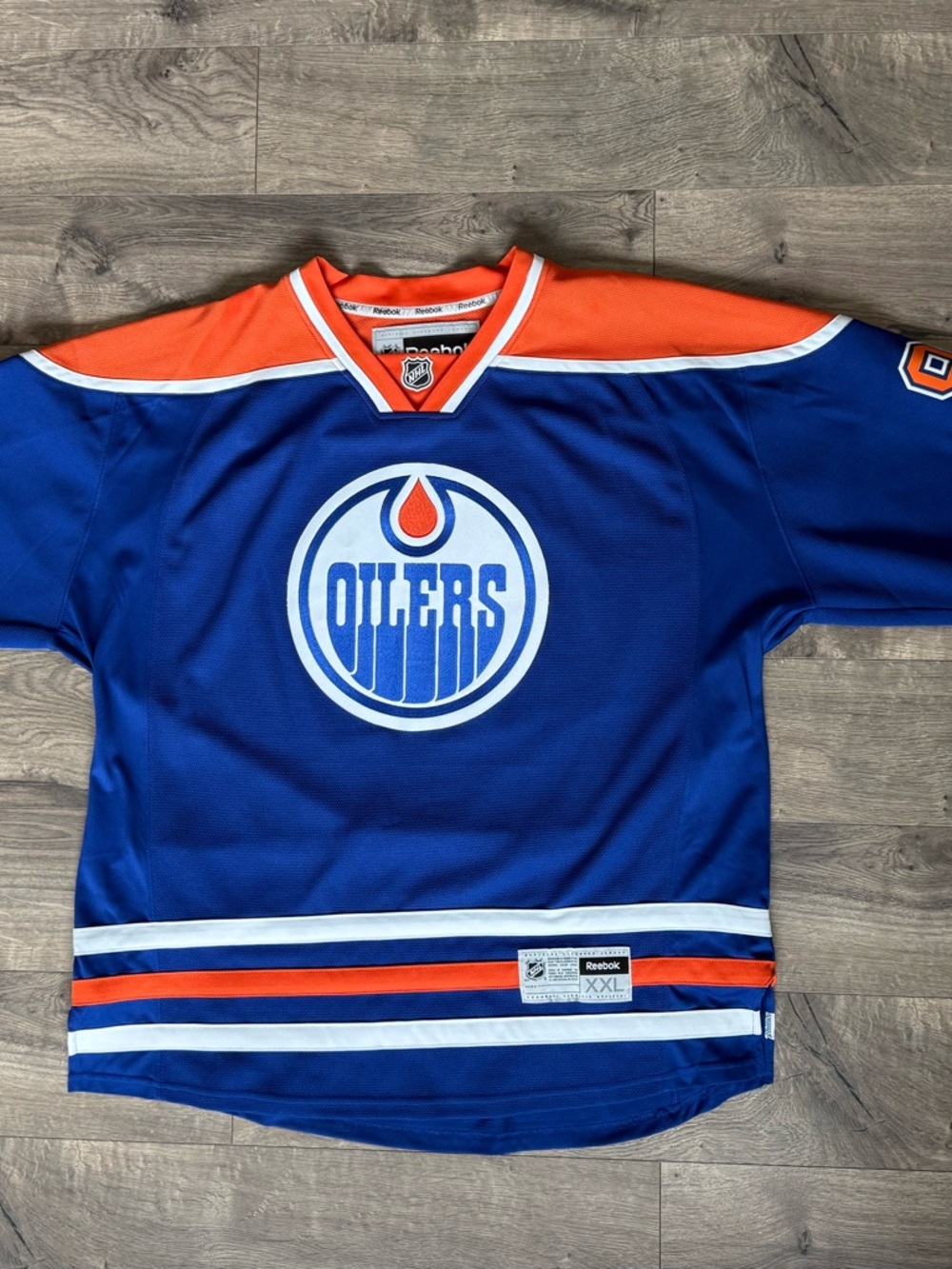 Edmonton Oilers -Reebok Blue and Orange, Connor McDavid Hockey Jersey